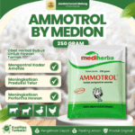 AMMOTROL 250 GRAM BY MEDION - Herbal Penghilang Dan Pengontrol Bau Kotoran Hewan Ternak Dan Unggas.