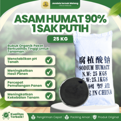 ASAM HUMAT 90% 1 SAK PUTIH 25 KG – Asam Humate Asli Tanpa Campuran Kualitas Dan Kemurniannya 90%.