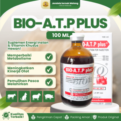 BIO-A.T.P PLUS 100 ML – Untuk Metabolisme dan Meningkatkan Kerja Otot Untuk Ternak dan Peliharaan