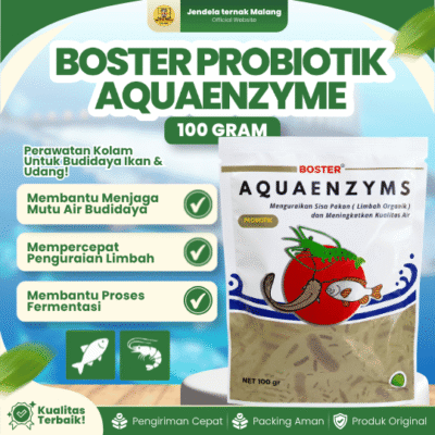 BOSTER PROBIOTIK AQUAENZYME 100 GRAM – Meningkatkan Kualitas Air Dan Menekan Bakteri, Dll.