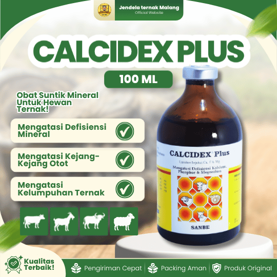 CALCIDEX PLUS 100 ML BY SANBE - Vitamin Untuk Ternak