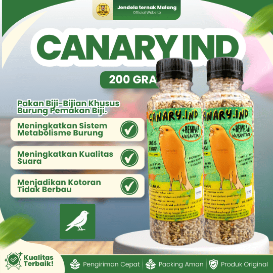 CANARY.IND 200 GRAM - Pakan Burung Memenuhi Kebutuhan Nutrisi Dan Berprotein Tinggi.