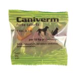 CANIVERM FORTE 1 TABLET BIOVETA - Untuk Masalah Cacingan Pada Hewan Peliharaan Kucing dan Anjing.