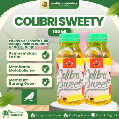 COLIBRI SWEET 100 ML BOTOL – Colibri Sweet Vitamin Burung Untuk Makanan Harian BY SINAR SAKTI