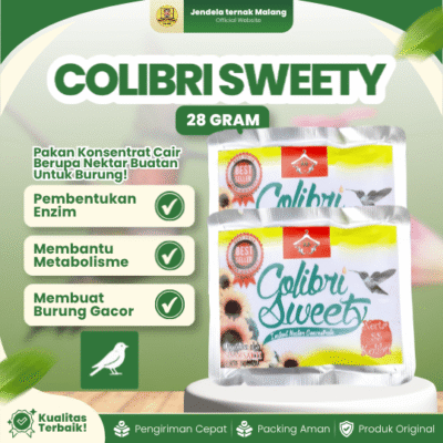 COLIBRI SWEETY SACHET ±28 GRAM – Colibri Sweat Colibri Sweet Nektar Untuk Burung BY SINAR SAKTI