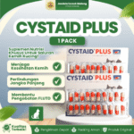 CYSTAID PLUS 1 PACK (30 KAPSUL) – Obat Untuk Gangguan Kencing dan Saluran Kemih Pada Hewan Kesayangan