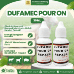 DUFAMEC POUR ON 30 ML – Anti Parasit, Kutu Dan Anti Cacingan Pada Hewan Ternak.