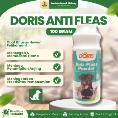 DORIS ANTI FLEAS 100 GRAM –  Untuk Perawatan Pada Hewan Peliharaan.
