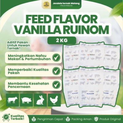 FEED FLAVOR VANILLA RUINOM 2 KG – Penambah Aroma Pada Pakan Dan Meningkatkan Selera Makan Ternak.