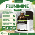 FLUNIMINE 100 ML BY AGROVET – Anti Radang, Pernapasan, Mastitis Dan Diare Like FORTIS.