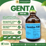 GENTA 100 ML – Mengobati Infeksi Saluran Pernafasan, Pencernaan Dan Saluran Urinasi Hewan Ternak.