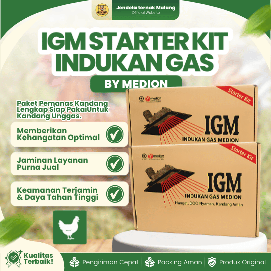 IGM STARTER KIT INDUKAN GAS BY MEDION - Pemanas Penghangat Ayam Dan DOC
