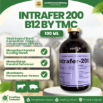 INTRAFER 200 B12 100 ML BY TMC – Untuk Masalah Anemia, Meningkatkan Pertumbuhan & Daya Tahan Tubuh Hewan.