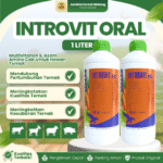 INTROVIT ORAL 1 LITER – Multivitamin & Asam Amino Untuk Mempercepat & Meningkatkan Pertumbuhan Hewan.