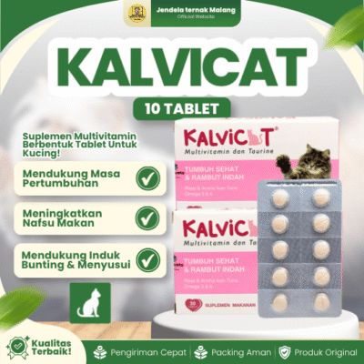 KALVICAT 10 TABLET (1 BLISTER) KALBE – Multivitamin dan Mineral untuk Kucing