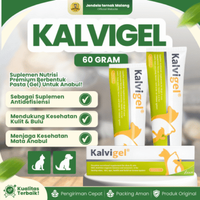 KALVIGEL 60 GRAM BY KALBE – Vitamin Kucing Dan Anjing Komplit Gel Like Nutriplus Gel.