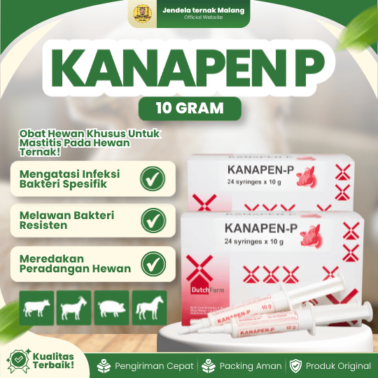 ECER KANAPEN P 10 GRAM -  Mastitis, Laktasi Like Biomycin Untuk Sapi, Kambing Dan Hewan Ternak.