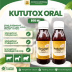 KUTUTOX ORAL 100 ML - Atasi Kutu Dan Cacing Oral Untuk Hewan Ternak.