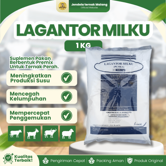 LAGANTOR MILKU 1 KG - Mineral Premix AD3E Untuk Penggemukan Dan Sapi Perah.