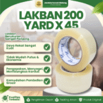 LAKBAN 200 YARD X 45 - Lakban Untuk Kebutuhan Packing.
