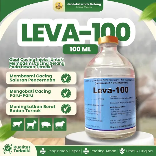 LEVA 100 ML – Mengatasi Cacingan Untuk Hewan Ternak.