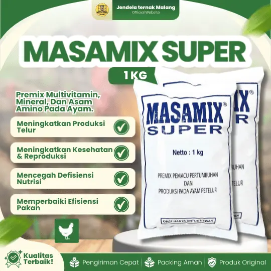 MASAMIX SUPER 1 KG – Premix Untuk Meningkatkan Produksi Ayam Petelur