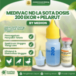 MEDIVAC ND LA SOTA DOSIS 200 EKOR + PELARUT MEDIVAC BY MEDION – Vaksin Untuk Unggas.