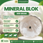MINERAL BLOK 500 GRAM – Meningkatkan Nafsu Makan, Daya Tahan Tubuh Dan Fertilitas Ternak.
