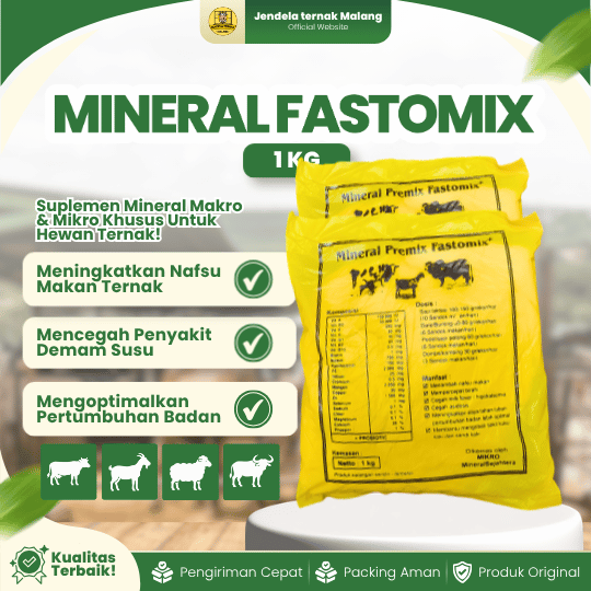 MINERAL FASTOMIX 1 KG - Nutrisi Mineral Premix Fastomix Untuk Hewan Ternak.