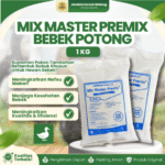 MIX MASTER PREMIX BEBEK POTONG 1 KG – Premix Suplemen Pakan Pemacu Pertumbuhan Bebek Potong Pedaging