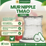 MUR NIPPLE 1 PACK ISI 50 PCS TMAO BY MEDION – Nippel Mur Spare Part TMAO Putih Sambungan Selang.