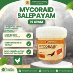 MYCORAID SALEP AYAM 16 GRAM BY MEDION – Salep Korep Anti Jamur Untuk Unggas.