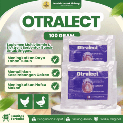 OTRALECT 100 GRAM – Vitamin Elektrolit Anti Stress Unggas