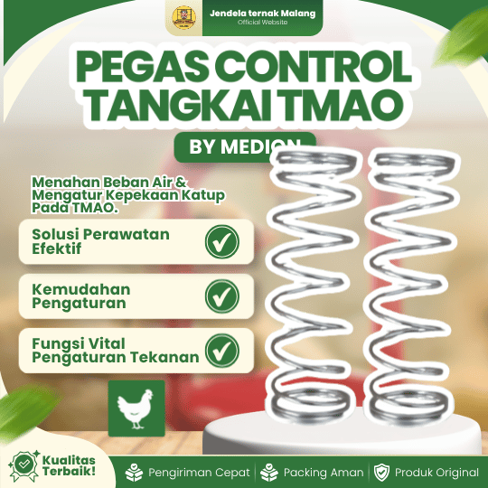 PEGAS CONTROL TANGKAI TMAO BY MEDION - Per Tempat Minum Ayam Otomatis, Pir Tekanan Besar.