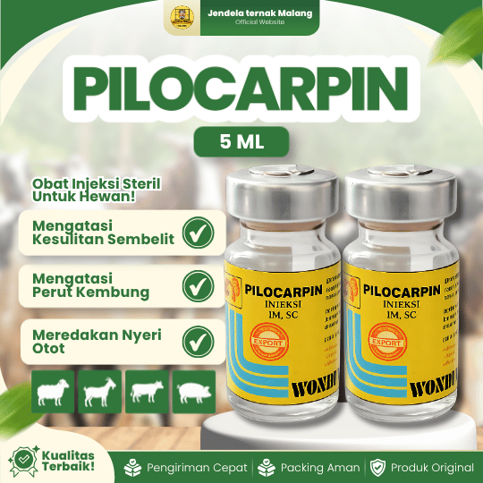 PILOCARPIN 5 ML BY WONDER - Untuk Kembung, Kolik Dan Hiperaktif Pada Hewan.