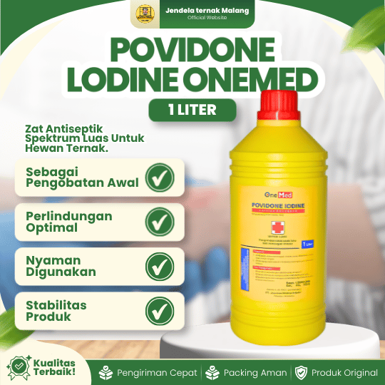 POVIDONE IODINE ONEMED 1 LITER - Larutan Antiseptik Mengandung PVP Lodine 10%