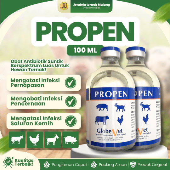 PROPEN 100 ML - AB Untuk Pernafasan Dan Pencernaan Pada Hewan Ternak.