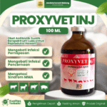PROXYVET INJ 100 ML – AB Untuk Masalah Pernafasan dan Pencernaan Hewan Ternak