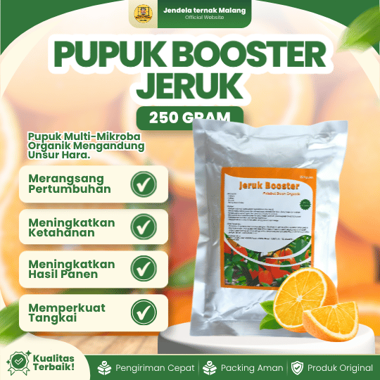 PUPUK BOOSTER JERUK 250 GRAM - Mempercepat, Memperbaiki Dan Multifungsi Buah Jeruk.