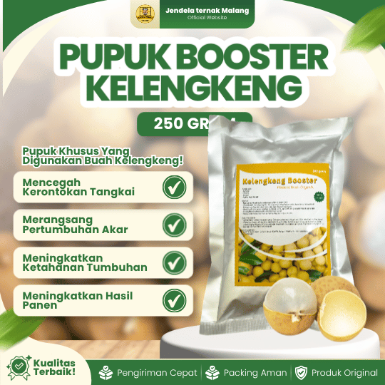 PUPUK BOOSTER KELENGKENG  250 GRAM - Mempercepat, Memperbaiki, Multifungsi Semua Jenis Kelengkeng.