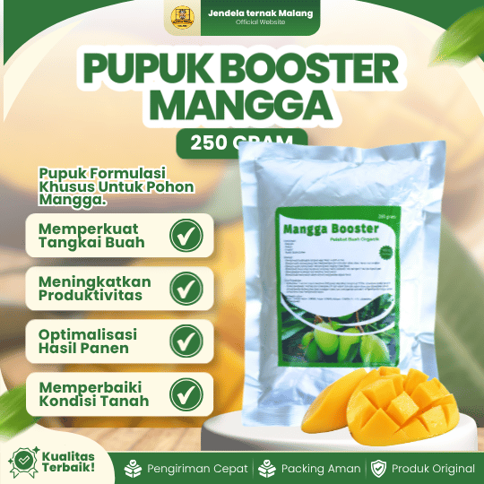 PUPUK BOOSTER MANGGA 250 GRAM - Pupuk Hayati Mempercepat, Memperbaiki Dan Multifungsi Mangga.