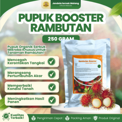 PUPUK BOOSTER RAMBUTAN 250 GRAM – Pupuk Buah Rambutan Multifungsi Dan Berkualitas.