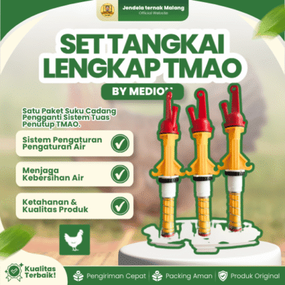 SET TANGKAI LENGKAP TMAO BY MEDION – Set Assembly Tangkai Mekanis Tempat Minum Ayam Otomatis.