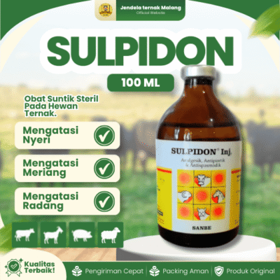 SULPIDON 100 ML BY SANBE – Untuk Hewan Ternak
