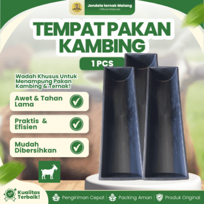 TEMPAT PAKAN KAMBING & TERNAK – Palung Hitam Kandang Modern Yang Mudah Dibersihkan.