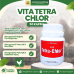 TETRA CHLOR 50 KAPSUL – Untuk Masalah Pilek Batuk Snot Ngorok Crd Korisa Diare Mencret Hewan Unggas