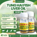 TUNG HAI FISH LIVER OIL 50 BUTIR – Vitamin Minyak Ikan Untuk Peliharaan Dan Ternak, Unggas.