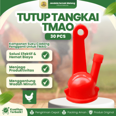 TUTUP TANGKAI TMAO ISI 30 PCS MEDION – Tutup Tempat Minum Ayam Otomatis Berkualitas.