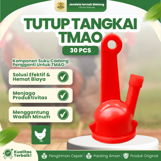 TUTUP TANGKAI TMAO ISI 30 PCS MEDION - Tutup Tempat Minum Ayam Otomatis Berkualitas.