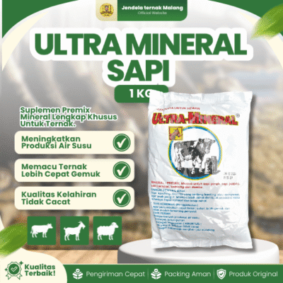 ULTRA MINERAL SAPI 1 KG BY EKA FARMA – Ultra Mineral Suplemen Penggemuk Hewan Ternak.